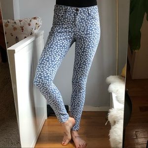 Topshop Leigh Moto Daisy Skinny Ankle Jeans